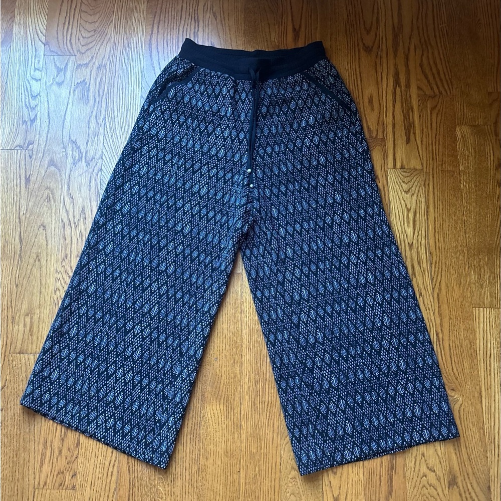 Max Studio Boho Mosaic Print Palazzo Style Wide Leg Pants Size : Medium